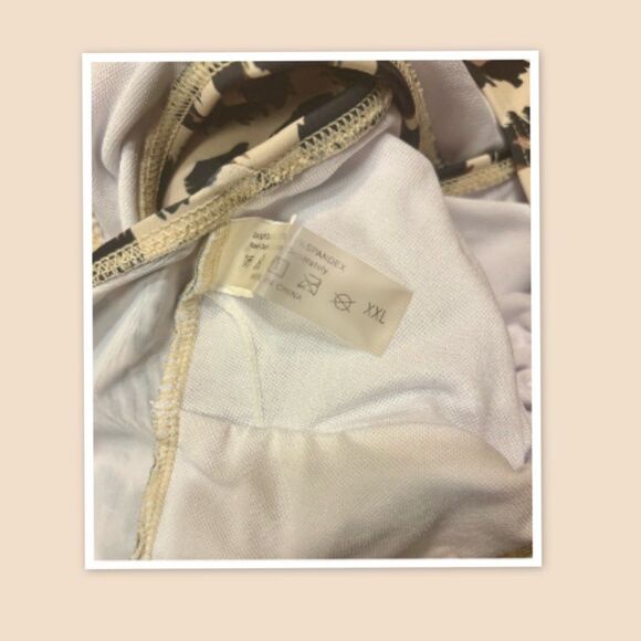 Women’s 2Pc. Leopard Print Swimsuit - Size XXL - Picture 2 of 2